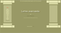 Desktop Screenshot of latina-exercenda.net